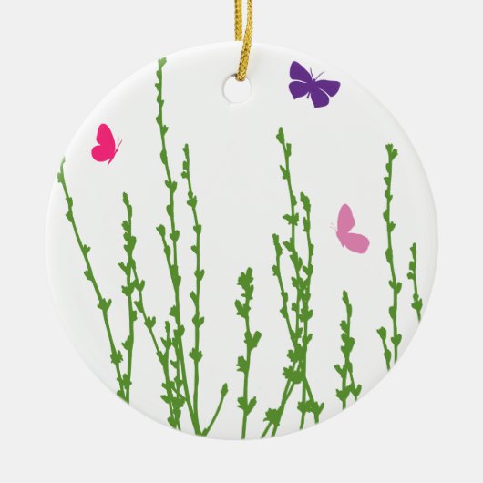 vlinderveld keramisch ornament (Voorkant)