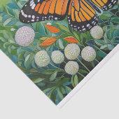 Vlinderveld, Monarch & Paardenbloem Dromen Tissuepapier (Detail)