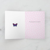 Vlinderverjaardagsnaam Nederlandse Verjaardag Kaart (Binnen)