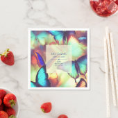 vlinderverjaardagspapier servet (Insitu)