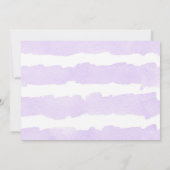 Vlinderverjaardagsuitnodigingen, paarse gouden fot kaart (Achterkant)