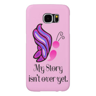 Vlinderverslag over zelfmoord/depressie met puntko samsung galaxy s6 hoesje