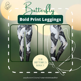 Vlindervet Gedrukt Legging