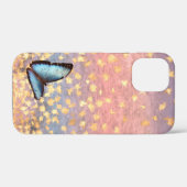 Vlindervet Roos goudvlokken Abstract ontwerp Case-Mate iPhone Case (Achterkant (horizontaal))