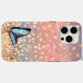 Vlindervet Roos goudvlokken Abstract ontwerp Case-Mate iPhone Case (Achterkant (horizontaal))