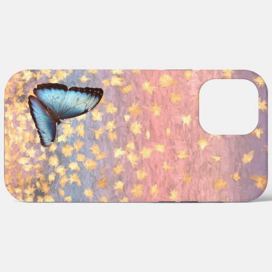 Vlindervet Roos goudvlokken Abstract ontwerp Case-Mate iPhone Case (Achterkant (horizontaal))