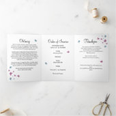 Vlinderviering van het leven Trifold Drieluik Aankondiging (Binnen)