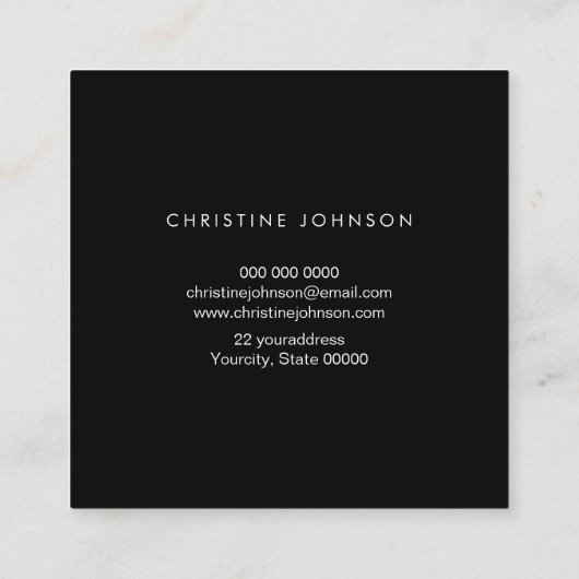 vlindervierkant visitekaartje (Achterkant)