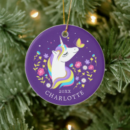 Vlindervis Eenhoorn Kerst Ornament