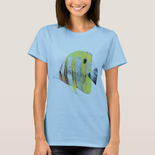 Vlindervis met koperbanden t-shirt