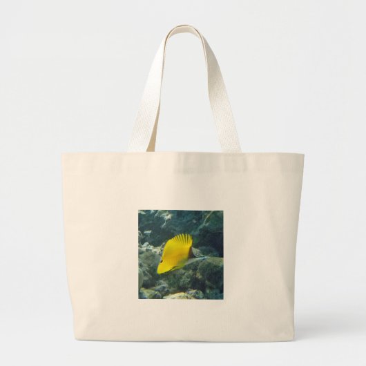 Vlindervis met lange neus grote tote bag (Voorkant)