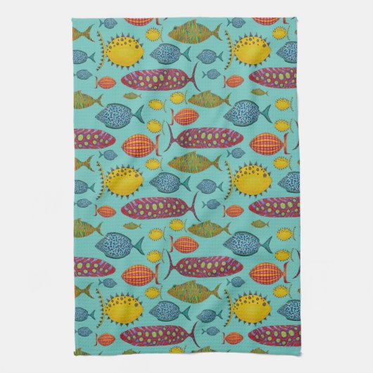 vlindervis theedoek (Verticaal)