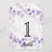 Vlindervisie Lila Jubileum Tafelnummer (Voorkant / Achterkant)