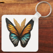 Vlindervleugelpatronen op een licht sleutelhanger (Achterkant)