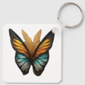 Vlindervleugelpatronen op een licht sleutelhanger (Achterkant)