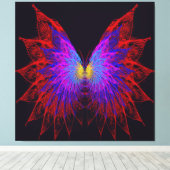 Vlindervleugels Canvas Afdruk (Insitu (Houten vloer))