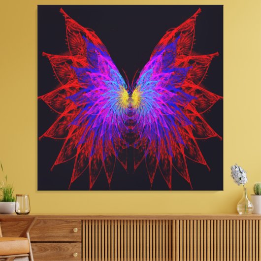 Vlindervleugels Canvas Afdruk (Insitu (Woonkamer))