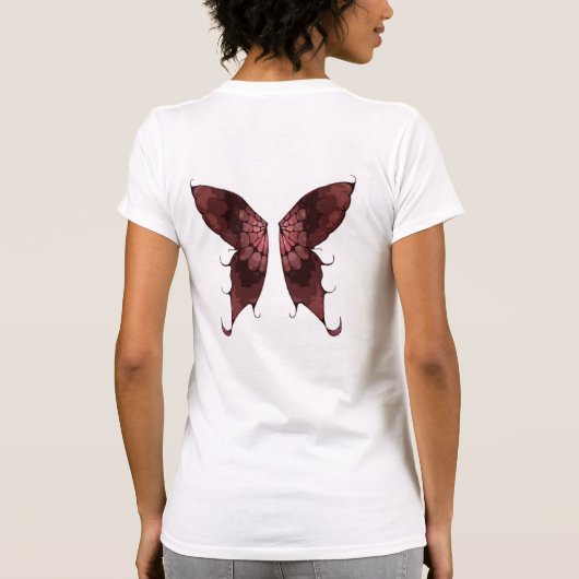vlindervleugels t-shirt (Achterkant)