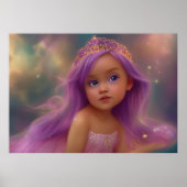 Vlindervleugels van een meisje met een teugeltje p poster (Voorkant)