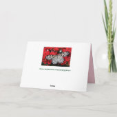 vlindervleugels wenskaart kaart (Achterkant)