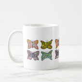 Vlindervleugels Word Art Inspirerend Koffie Mok (Links)