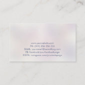 Vlindervleugels - zacht pastel abstract visitekaartje (Achterkant)