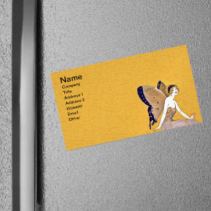 vlindervleugelvleugels van de fae Blond haar Visitekaartje Magneet