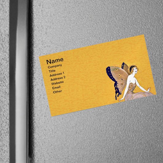  vlindervleugelvleugels van de fae Blond haar Visitekaartje Magneet