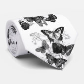 vlindervliegen afdrukken stropdas (Opgerold)