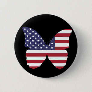 vlindervlieger ronde button 5,7 cm
