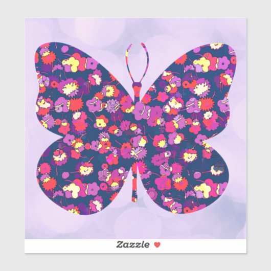  vlindervlinder Grote Sticker (Vel)