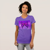  vlindervlinder met Paarse vlinder, comfortabel vo T-shirt (Voorkant volledig)