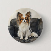 Vlindervlinder Ronde Button 5,7 Cm (Voorkant)
