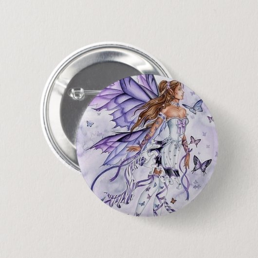 Vlindervlinder Ronde Button 5,7 Cm (Voorkant /achterkant)