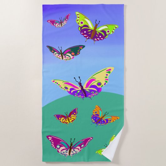 Vlindervlinder Strandlaken (Voorkant)