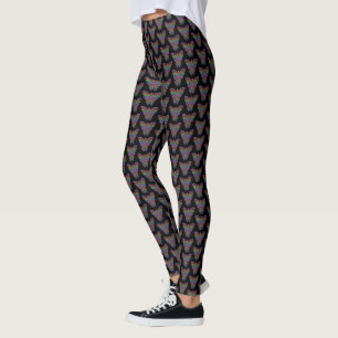 Vlindervlinder (zwart) - Leggings