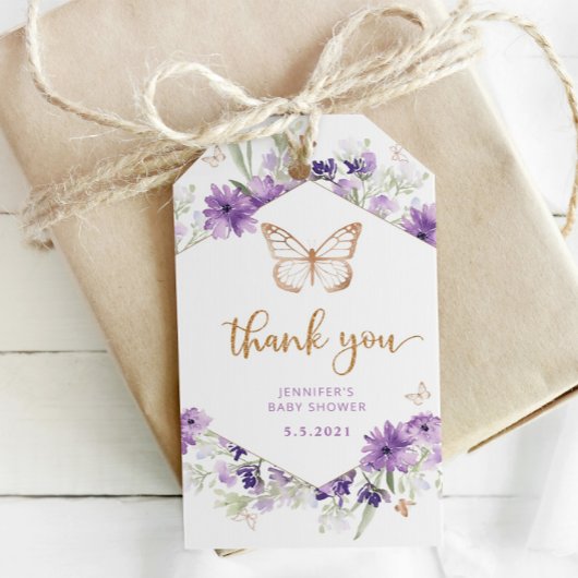 Vlindervlindercadeau-thankyou-tag Cadeaulabel