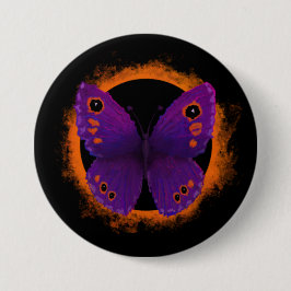 Vlindervlindernis Knop Ronde Button 7,6 Cm