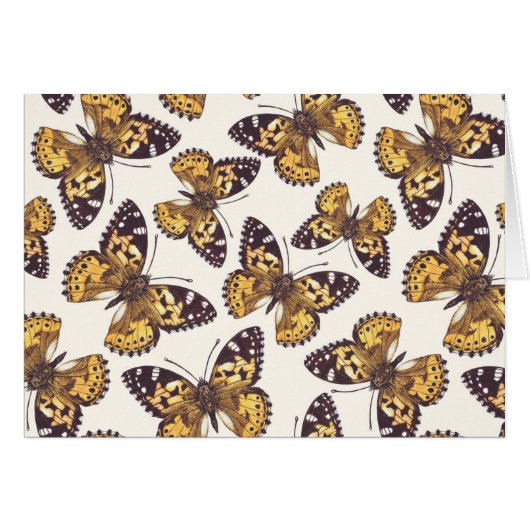 Vlindervlinderpatroon van geslepen dame (Voorkant Horizontaal)