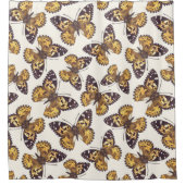 Vlindervlinderpatroon van geslepen dame douchegordijn (Voorkant)