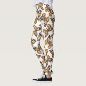 Vlindervlinderpatroon van geslepen dame leggings (Links)