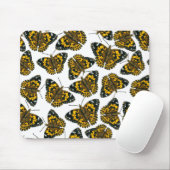Vlindervlinderpatroon van geslepen dame muismat (Met muis)