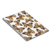 Vlindervlinderpatroon van geslepen dame notitieboek (Rechterzijde)