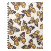 Vlindervlinderpatroon van geslepen dame notitieboek (Voorkant)