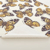 Vlindervlinderpatroon van geslepen dame sherpa deken (3/4)