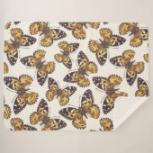 Vlindervlinderpatroon van geslepen dame sherpa deken (Voorkant (horizontaal))