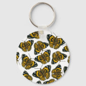 Vlindervlinderpatroon van geslepen dame sleutelhanger (Voorkant)