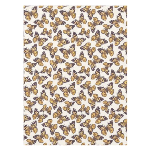 Vlindervlinderpatroon van geslepen dame tafelkleed (Voorkant)