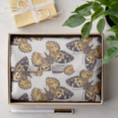 Vlindervlinderpatroon van geslepen dame tissuepapier (Geschenk)