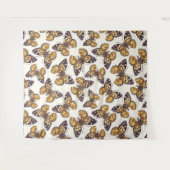 Vlindervlinderpatroon van geslepen dame wandkleed (Voorkant (horizontaal))